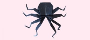 立体蜘蛛手工折纸教程