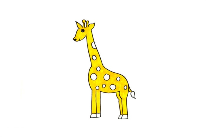 长颈鹿简笔画怎么画图片