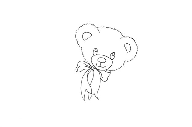 可爱小熊玩具简笔画画法