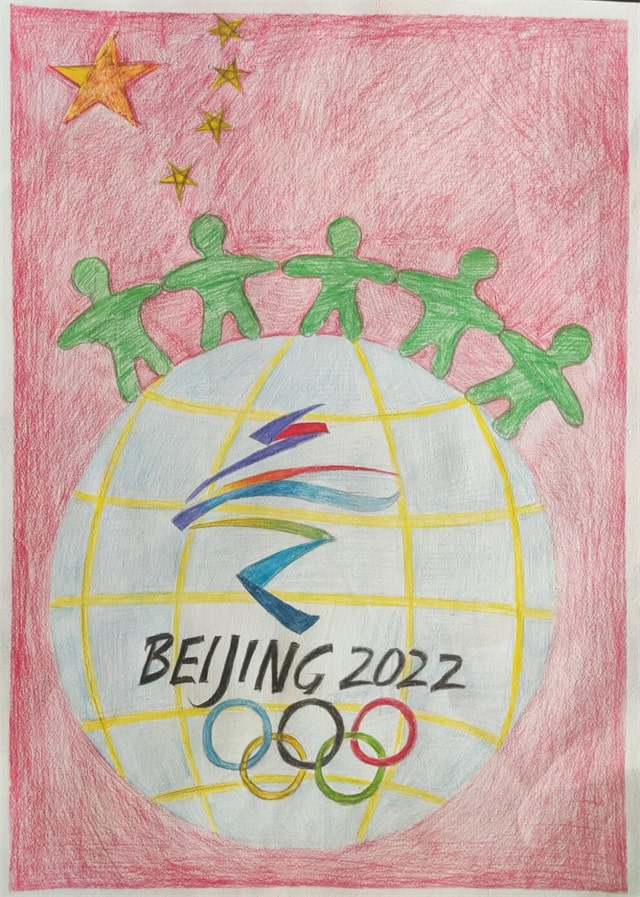 2022年北京冬奥会绘画儿童画