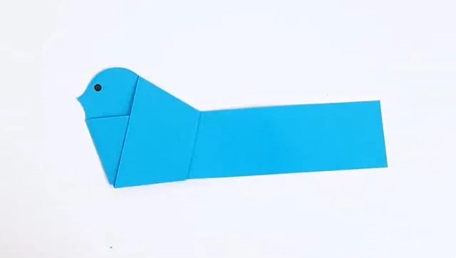 折纸手工简单：A4纸剪纸条制作小鸟