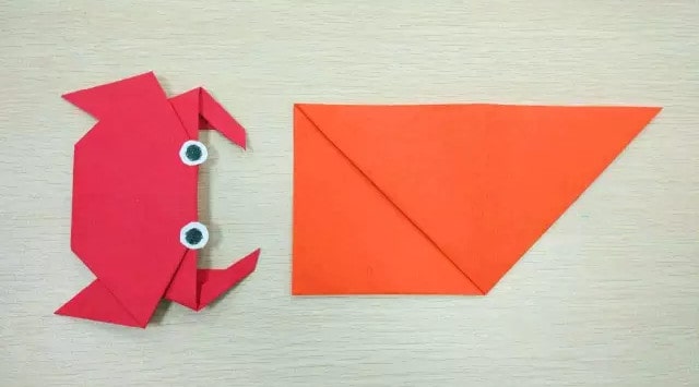 折纸手工简单螃蟹