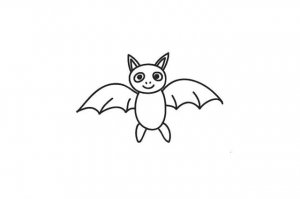 蝙蝠简笔画怎么画简单图片