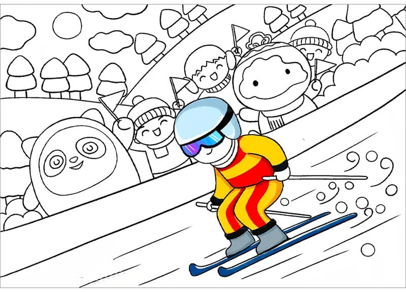 2022北京冬奥会绘画教程
