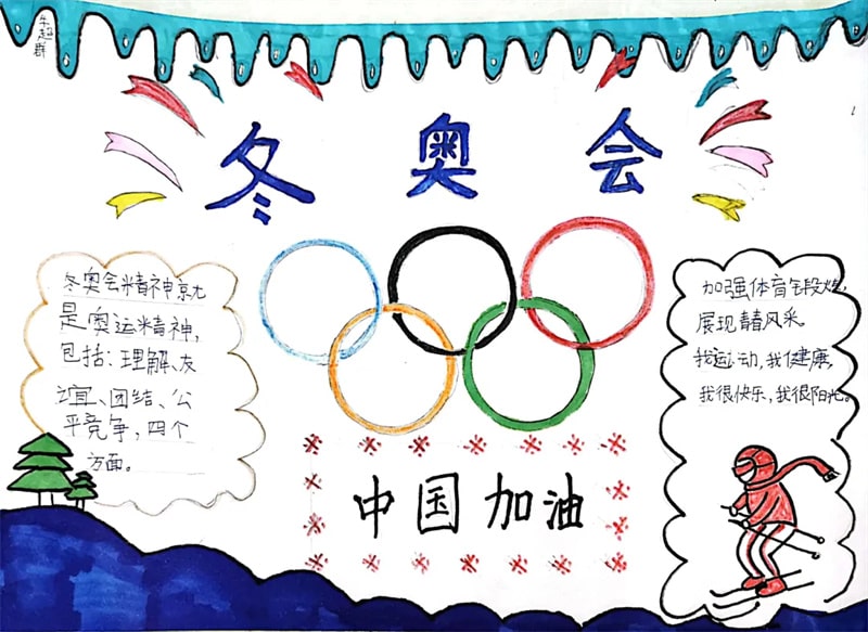 四五年级北京冬奥会手抄报图片