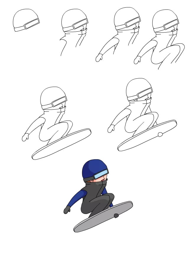 几个冬奥会项目绘画简笔画