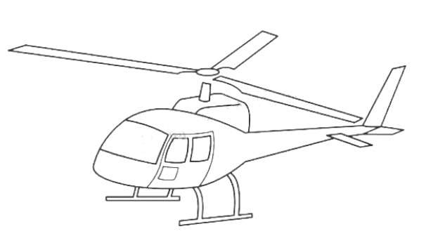 直升飞机简笔画怎么画图片