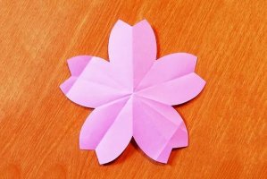 折纸樱花的折法简单漂亮