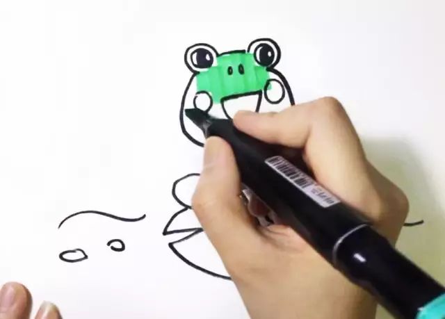快乐的一只小青蛙简笔画