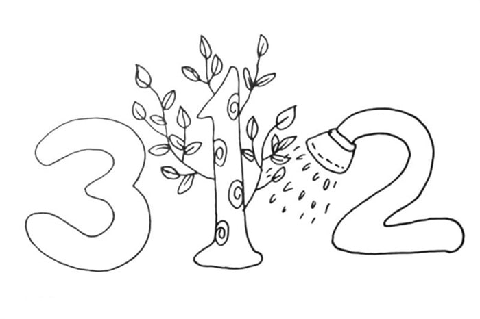 3.12植树节简笔画素材