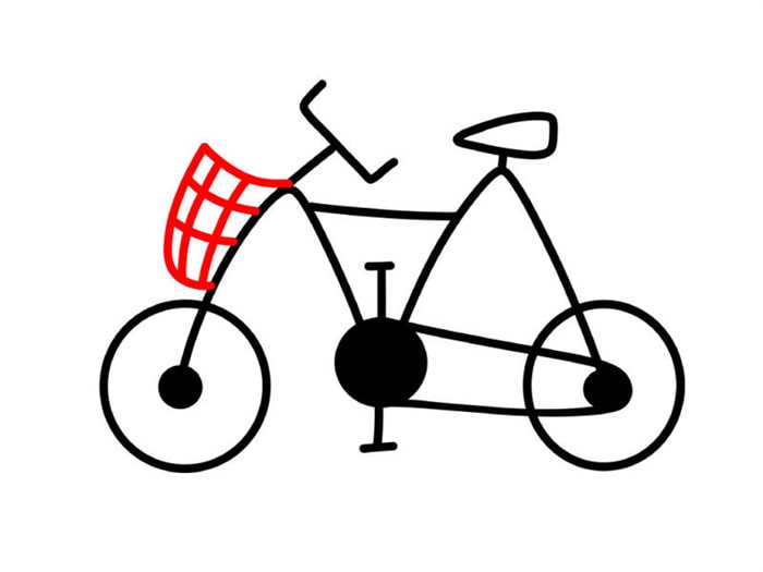 自行车简笔画教程简单易学