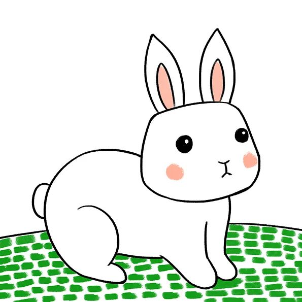 小白兔儿童简笔画怎么画简单又漂亮