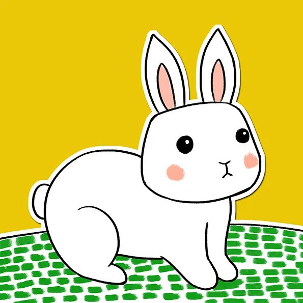 小白兔儿童简笔画怎么画简单又漂亮