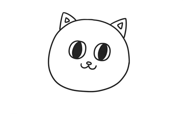 可爱的小花猫简笔画怎么画简单可爱