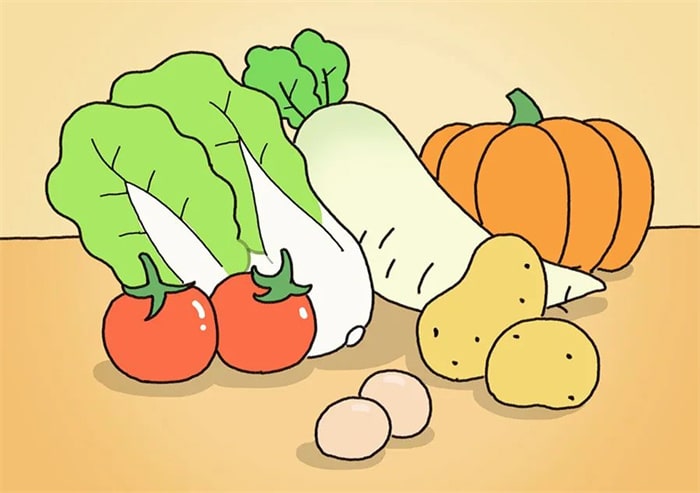 蔬菜简笔画图片带颜色