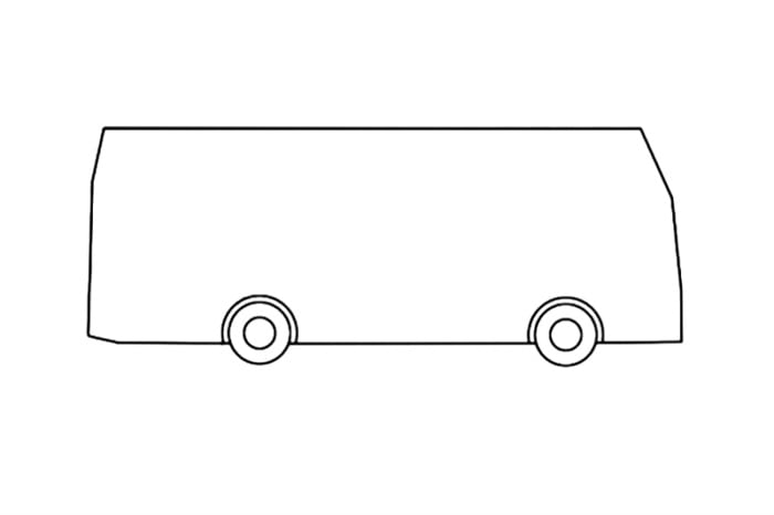 幼儿版公交车简笔画教程简单