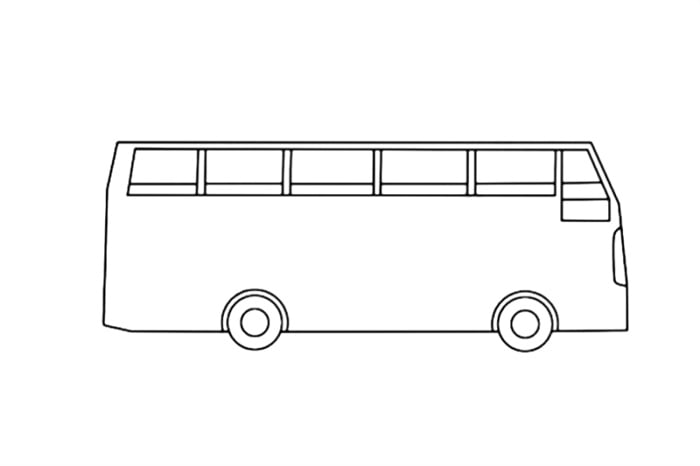 幼儿版公交车简笔画教程简单
