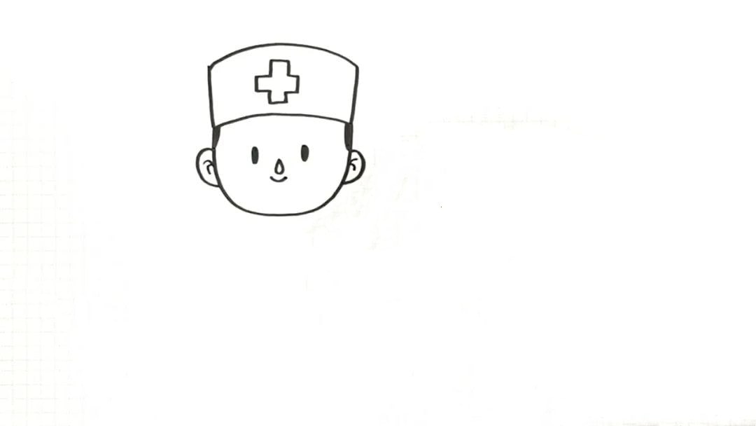 医生护士卡通简笔画教程