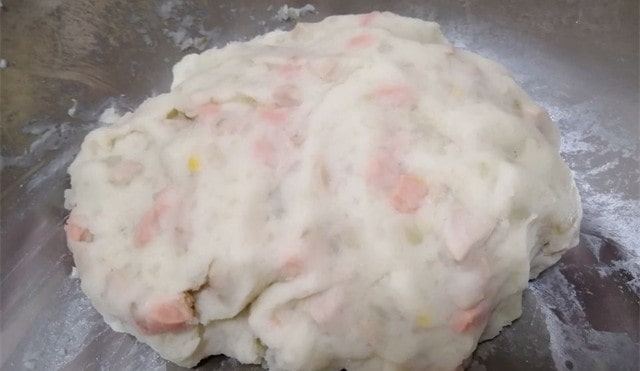 空气炸锅食谱土豆火腿饼的做法