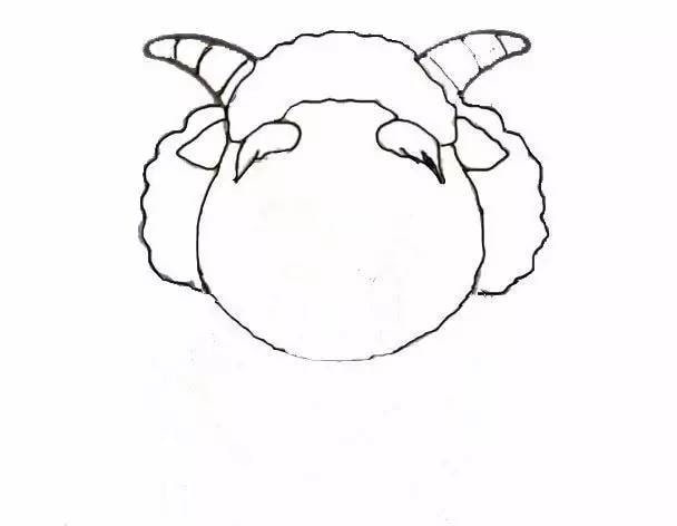 慢羊羊简笔画教程图片