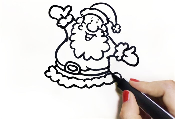 圣诞老人儿童简笔画怎么画图片