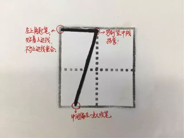 数字1-10在田字格的正确写法