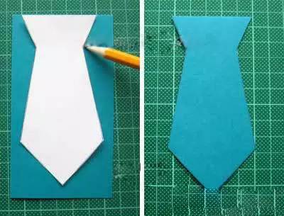 幼儿园父亲节手工制作：爸爸的领带