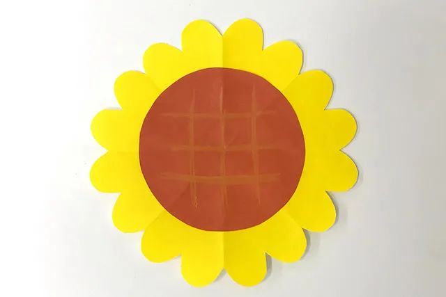 简单手工花制作向日葵剪纸
