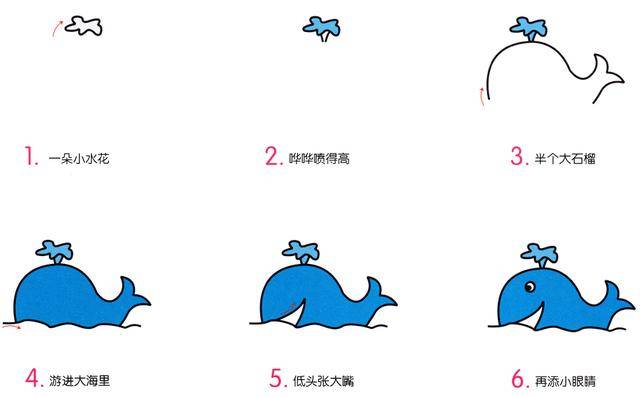 海洋生物简笔画教程图片10种