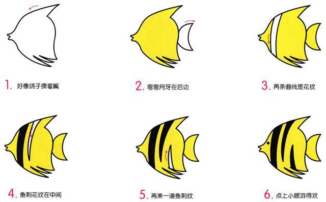 海洋生物简笔画教程图片10种