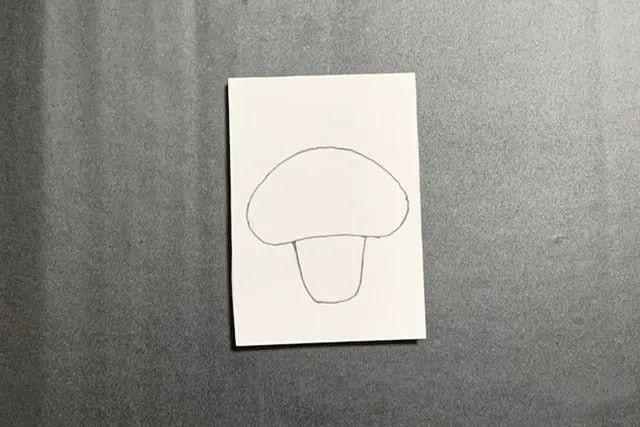 剪纸粘贴手工制作漂亮立体蘑菇