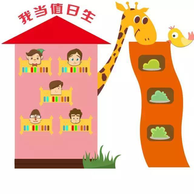 幼儿园值日生轮流表设计图模板