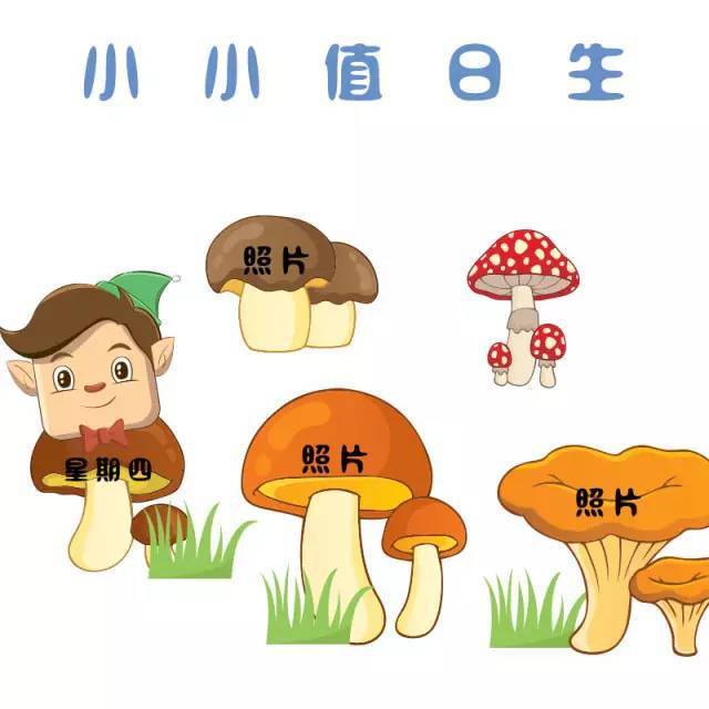 幼儿园值日生轮流表设计图模板