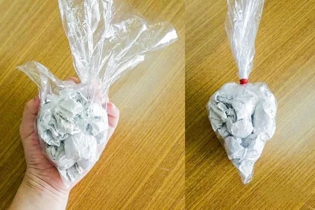 塑料袋废物利用手工制作葡萄串