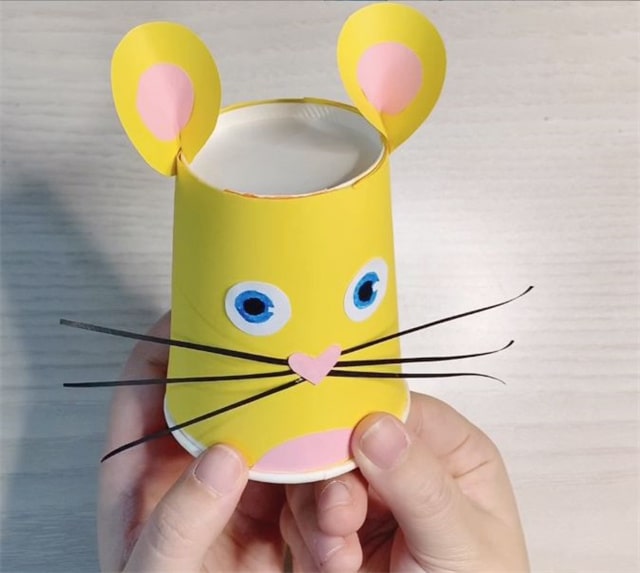 一次性纸杯变废为宝手工制作老鼠