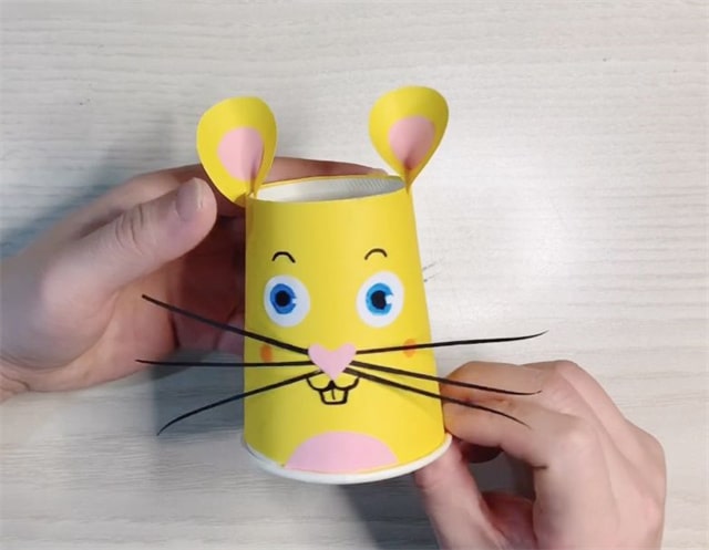 一次性纸杯变废为宝手工制作老鼠