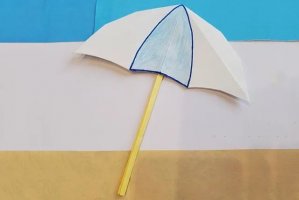户外太阳伞折纸的折法