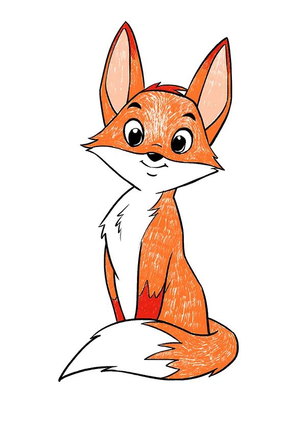 少儿美术课程《可爱红狐狸》