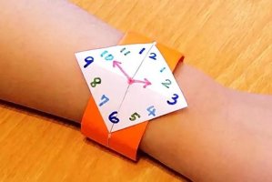 自制手工玩具折纸手表