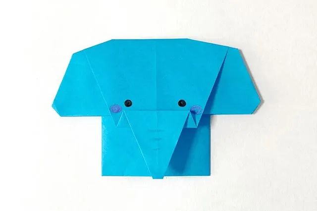 儿童折纸手工简单大象