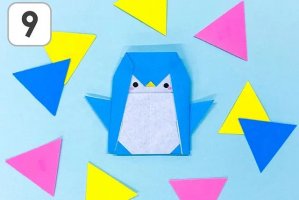 儿童折纸手工简单企鹅