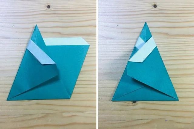 儿童折纸手工简单：一步一步折纸铅笔