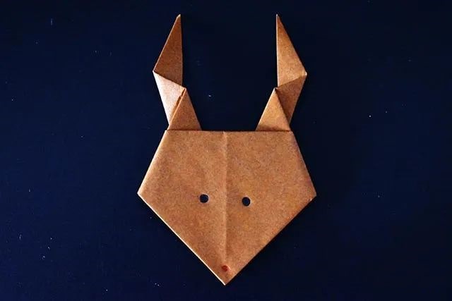 儿童手工折纸圣诞节驯鹿