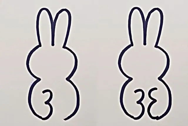 用数字3画兔子简笔画图文教程简单