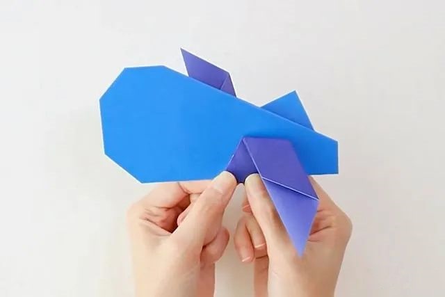 怎么折纸拼接立体感的飞机图文教程