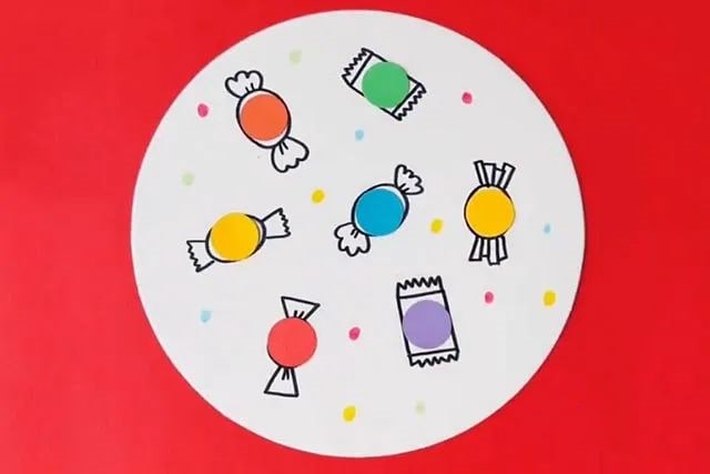 儿童画兔年新年：创意糖果画(步骤图解)