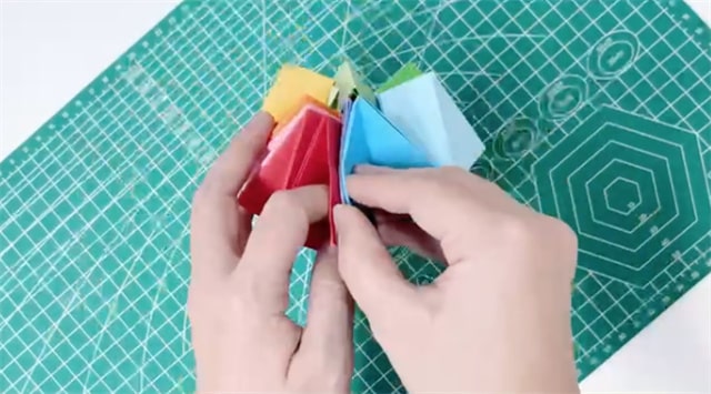 手工折纸无限翻转的解压小玩具