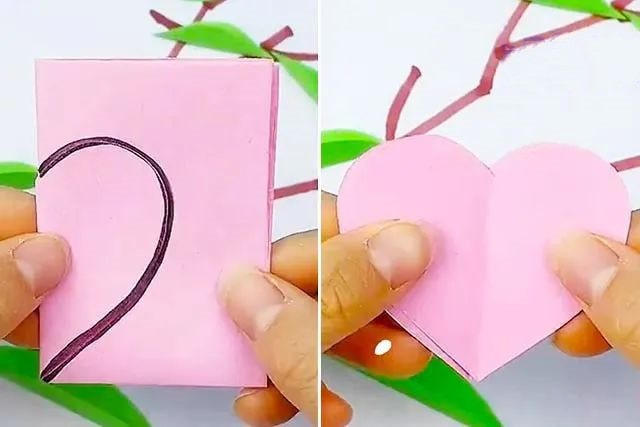 春天手工：剪纸粘贴画制作挂在枝头的桃子(步骤图解)