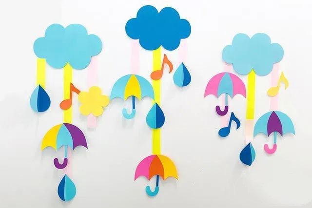 幼儿园春天环创主题墙：春天的雨(步骤图解)
