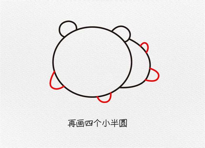 可爱的大熊猫简笔画图文步骤简单